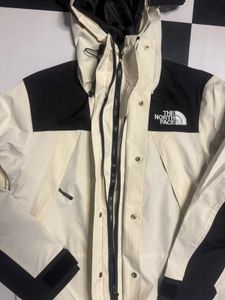 The North Face Cream &amp; Black Jacket