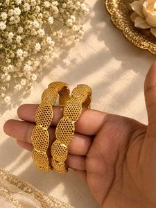 Elegant Gold Tone Bangles