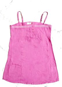 Pink Spaghetti Strap kurti