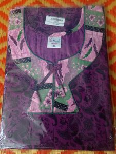 Floral Piping Nighty XXL