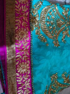 Elegant Embroidered Saree