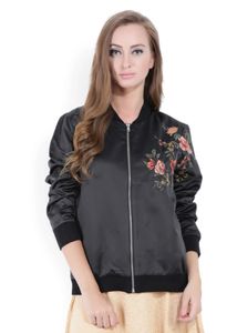 Forever 21 Floral Bomber Jacket