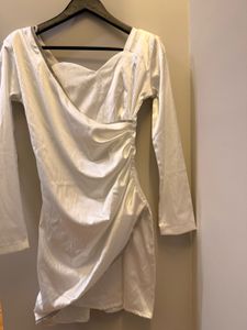 White Wrap Mini Dress🤍