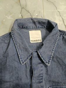 Tomboy Men's Blue Denim Shirt