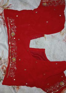 Red Blouse 👚 Big Back