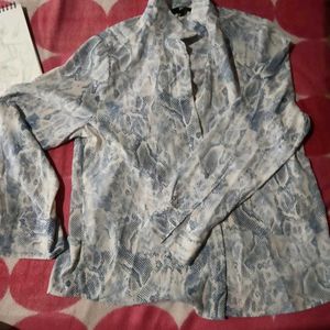 Snake Print Blouse shirt