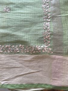 Light Green Saree with Blouse