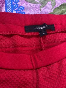 Vibrant Red Women's Pants