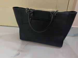 Chic Quilted Office Tote Bag with Chain Detail