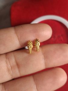 Elegant Gold Stud Earrings