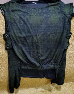 Stylish Plaid Tunic Top
