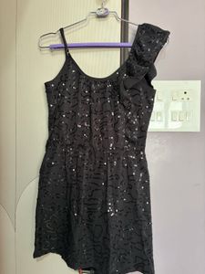 Sparkly Black Mini Dress