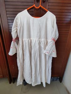 Embroidered Kurta with Mirror Work