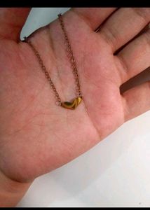 Gold Heart Pendant Necklace