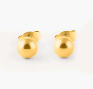 Palmonas:: Classic Gold Ball Stud Earrings