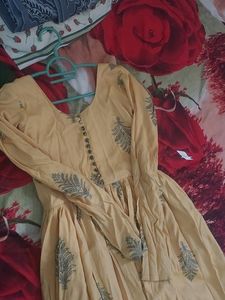 Anarkali Gawm With Dupatta