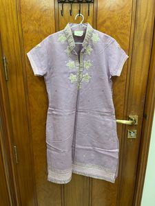 Lilac Kurta-Churidar Set