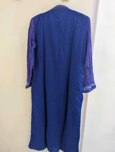 Blue Geometric Print Kurta