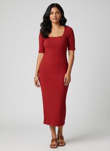 H&amp;M Ribbed Midi Dress