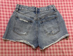 Distressed Denim Shorts