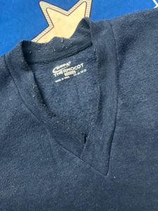 Navy Blue V-Neck Long Sleeve thermal