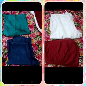 Total 4 Pants In Combo (Patiala / Chudhidhar Type