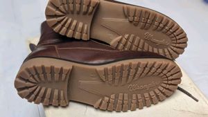 Men's Brown Leather Lace-Up Boots