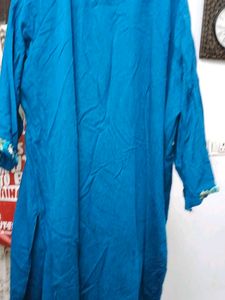 Beautiful Blue Embroidered Kurta