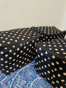 🇳🇿💫🎀Set of 3 Polka Dot Storage Bags