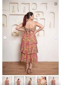 ONE MORE COLOR Tiered Paisley Print Sundress