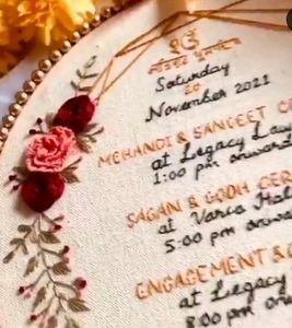 Wedding Hoop In Invitation Style