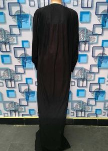 Elegant Black Burqa Jersi Stone Embroidery Design