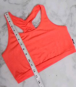 Bright Coral Sports Bra