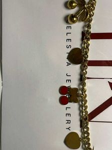 Anti ternish cherry charm Bracelet