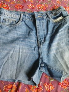 Classic Blue Denim Shorts