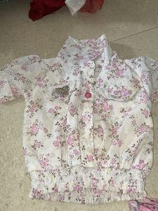Floral Girls' Tops (Set of 3)
