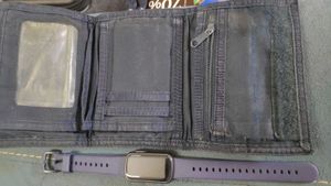 Puma 3 fold wallet &amp; Leather Bracelet Set