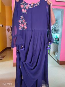 Beautiful Nevy 💙 Blue Colour Gown 😍😍