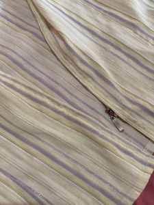 Striped Zip-Up Blouse