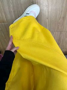 Yellow Y2k streetwear Wide-Leg Jeans