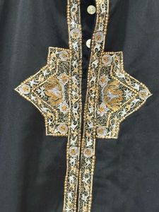 Black Embroidered Kurta