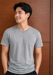 Grey Melange T-Shirt Size Small.
