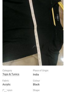 Combo Of White Jean And Black Top