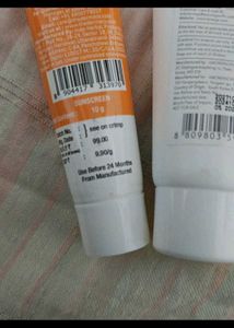 Sample of 2 Popular viral sunscreen