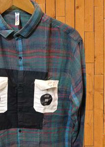 Men's Checked Double pocket Shirt size XL