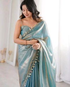 Stylish Shimmery Saree