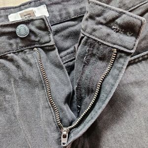 Forever21 Ripped Black Wash Jeans