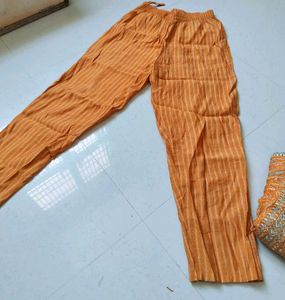 Designer Orange Kurta Set with Pants