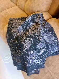 Elegant Black brasso boutique saree.