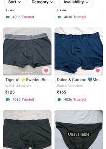 mix size Men's Boxer Briefs combo